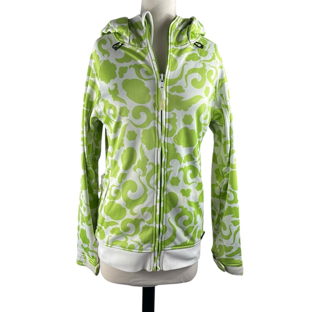 Aperture Lime Green/White Snowboarder's Activeware Women's Hoodie, Size Small‎